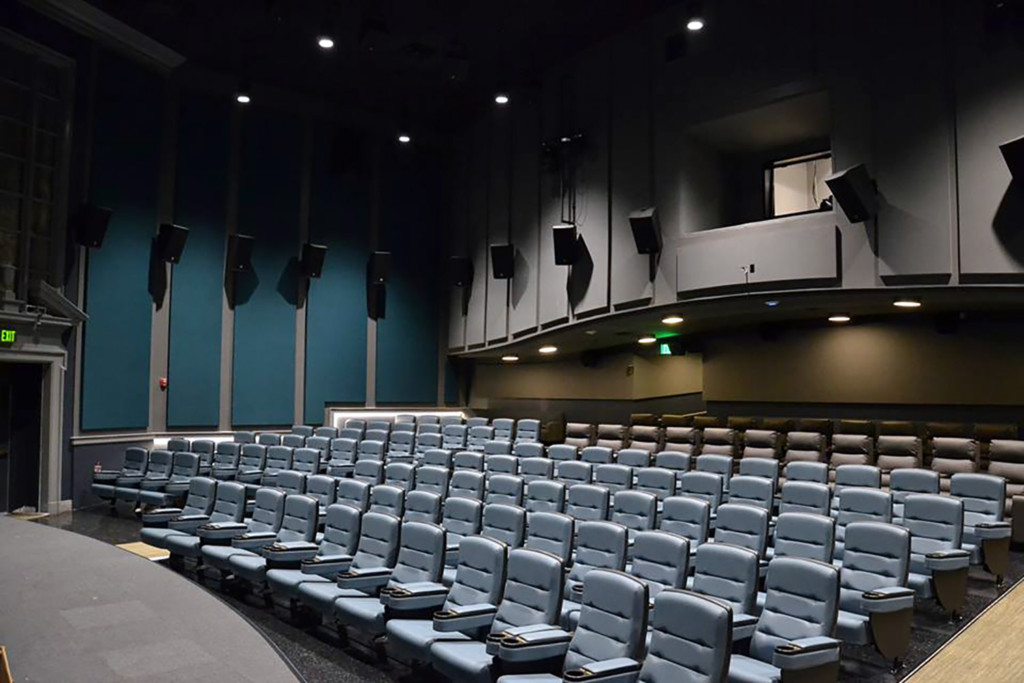 The Bedford Playhouse/Clive Davis Arts Center is a classic movie theater in the final stages of a total renovation. WSDG is providing complete acoustic and A/V design and consultation for the complex. Main Dolby Atmos Theater