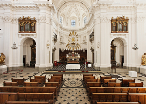 St Ursen Cathedral in Solothurn, Switzerland. WSDG was engaged to design and supervise installation of the electro-acoustics system. Main Photo.