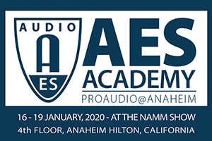 AES Academy at NAMM 2020 Official Logo.