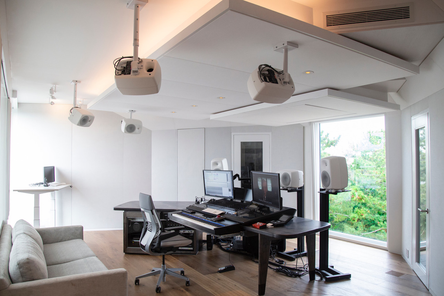 Carter Burwell Studio, designed by WSDG, one of WSDG's new E-Studio format recording studio.