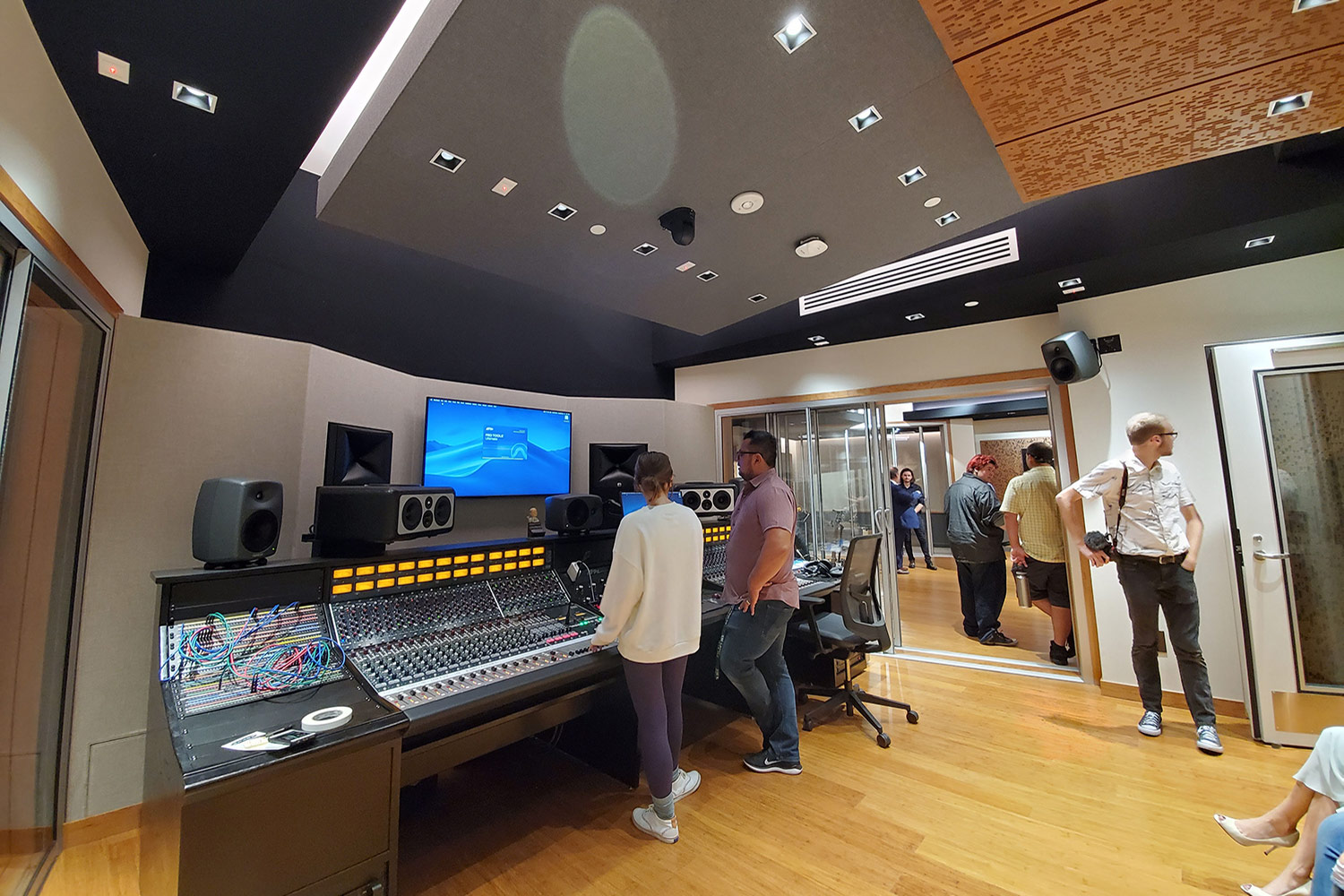 Concordia University Irvine, WSDG was commissioned for the design, acoustic consulting and systems integration of their new audio complex. Control Room.