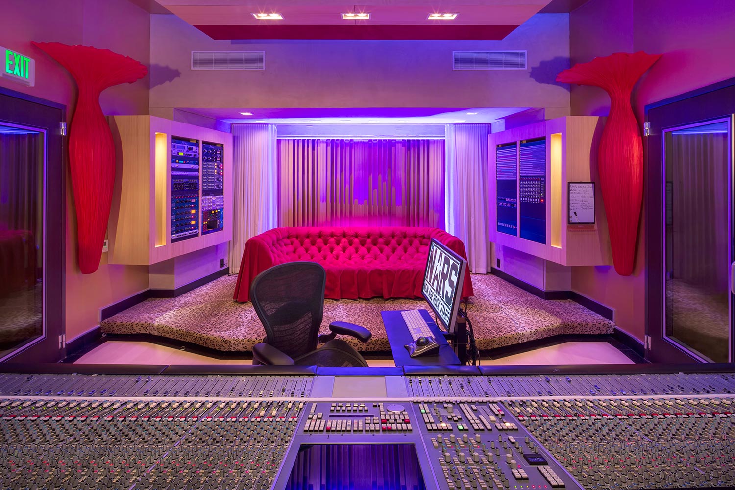 Two of the contemporary music scene’s most prolific hit producers and mixing engineer, Nate ‘Danja’ Hills and Marcella Araica have added a cutting edge, WSDG recording studio to their N.A.R.S. (New Age Rock Stars) label. Studio A, Marcella's studio.