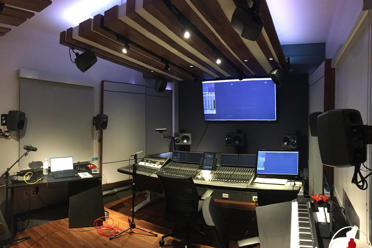 ELON University new Immersive audio control room designed by WSDG. Tuning at Control Room.