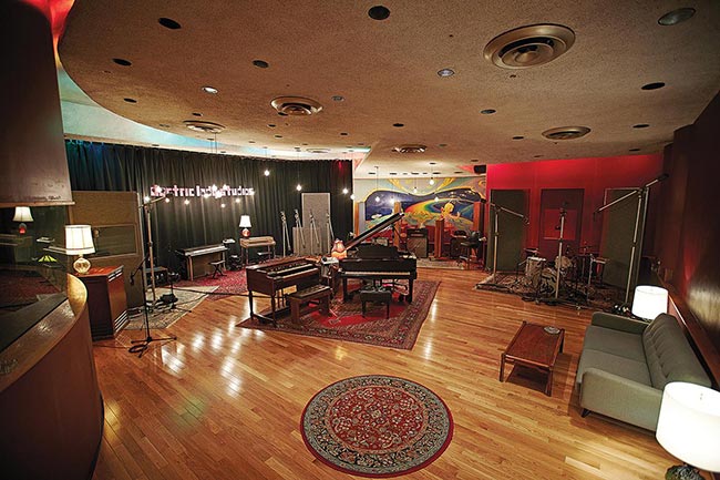 Electric Lady Studios, designed by WSDG (John Storyk), is guitar legend Jimi Hendrix's studio. Live Room A.