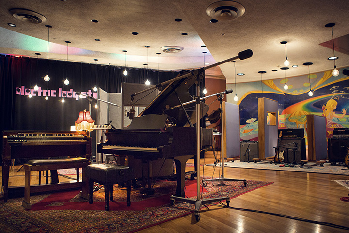 Electric Lady Studios, first artist studio designed by WSDG in 1969 - Jimi Hendrix Studio.