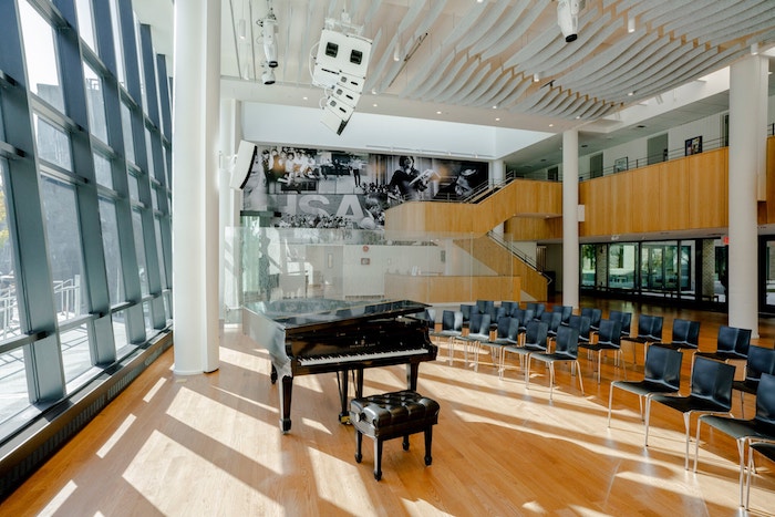 Harlem School of The Arts Herb Alpert Center upgraded performance venue designed by WSDG and featured at the New York Times. Performance Venue.