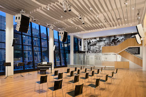 The renovated Harlem School of the Arts. WSDG was in charge of the acoustics and systems integration.
