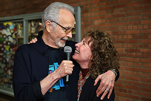 Herb Alpert and Lani Hall at the opening of the UCLA Herb Alpert School of Music new hall, re-designed by John Storyk and WSDG. Music hall in LA.