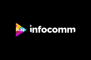 InfoComm 2022. Official Logo. WSDG giving a lecture.