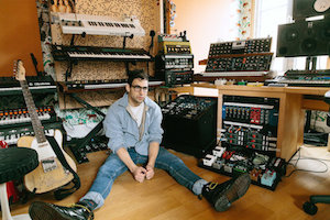 The producer and songwriter Jack Antonoff at his home studio in Brooklyn. The album “Gone Now” from his band, Bleachers, is out in June. Credit Tawni Bannister for The New York Times. WSDG