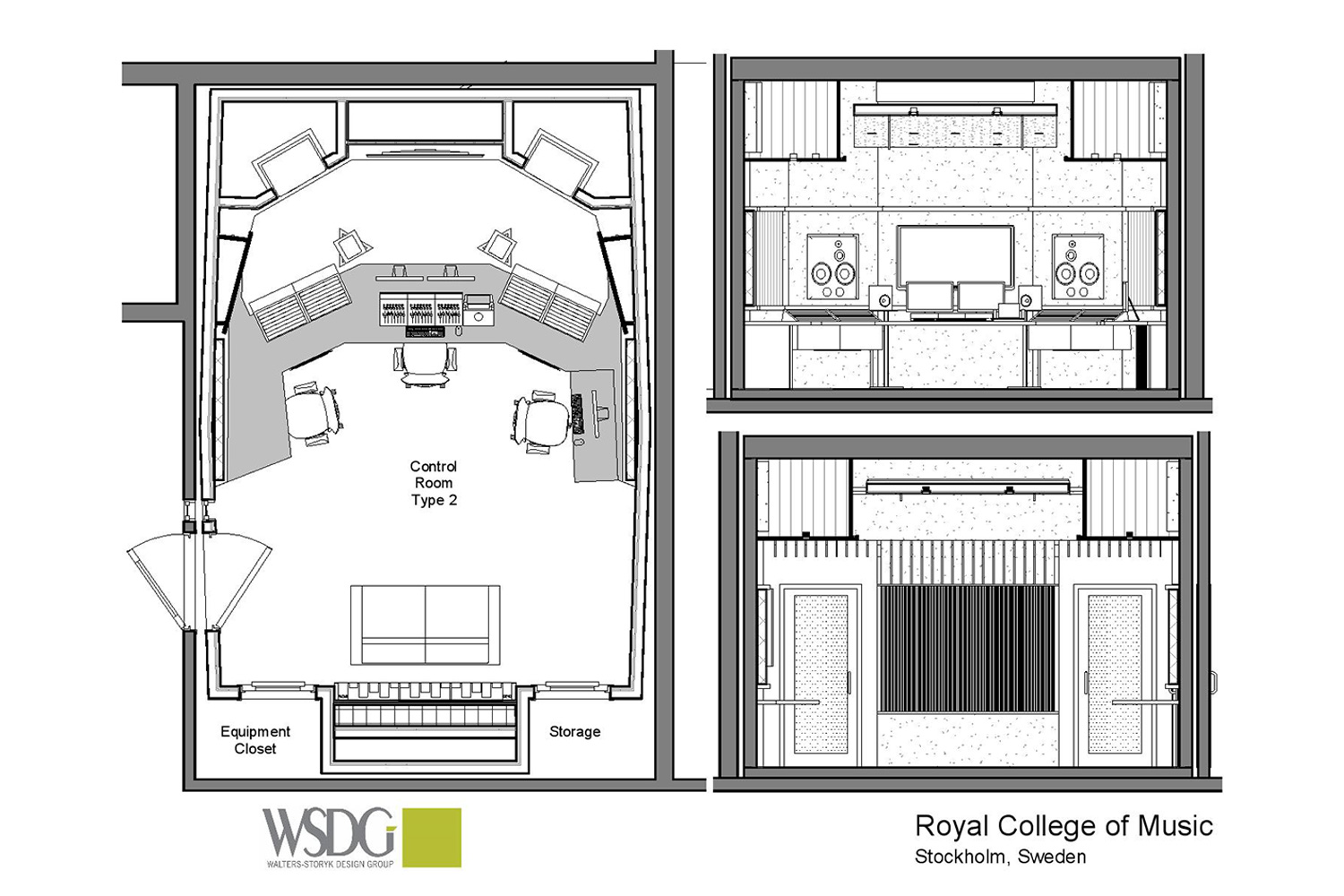 The Stockholm Royal College of Music. WSDG design presentation drawings 3.