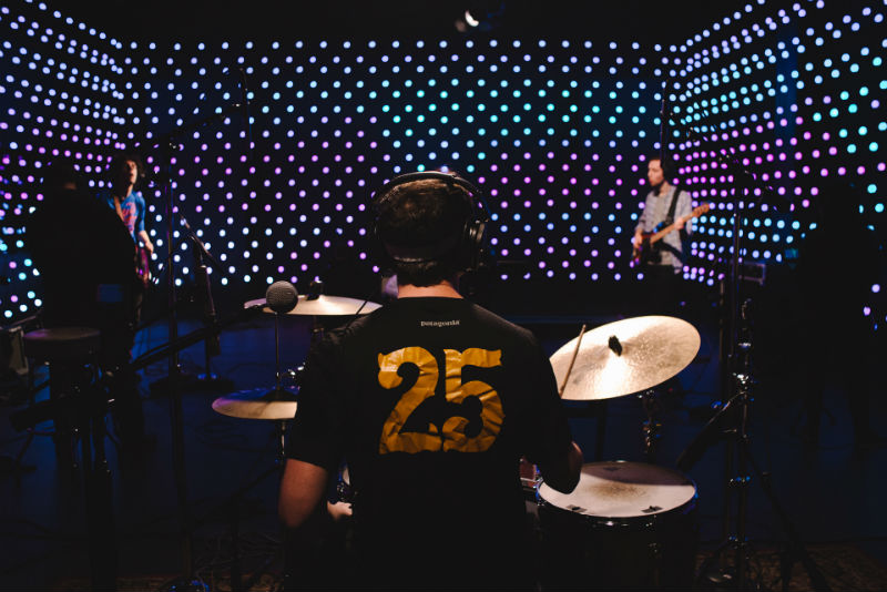 Kinect and Surface Microsoft technology used at WSDG designed KEXP. Live band session
