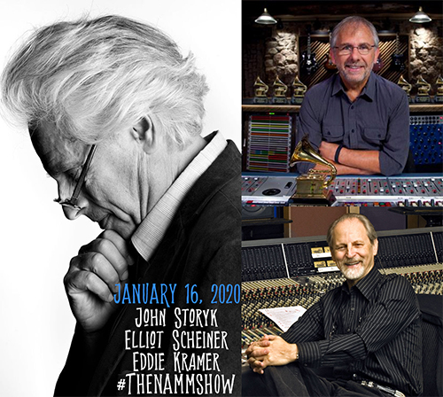 NAMM Show 2020 - AES Academy Control Room Design Talk: John Story (WSDG), Eddie Kramer and Elliot Scheiner.