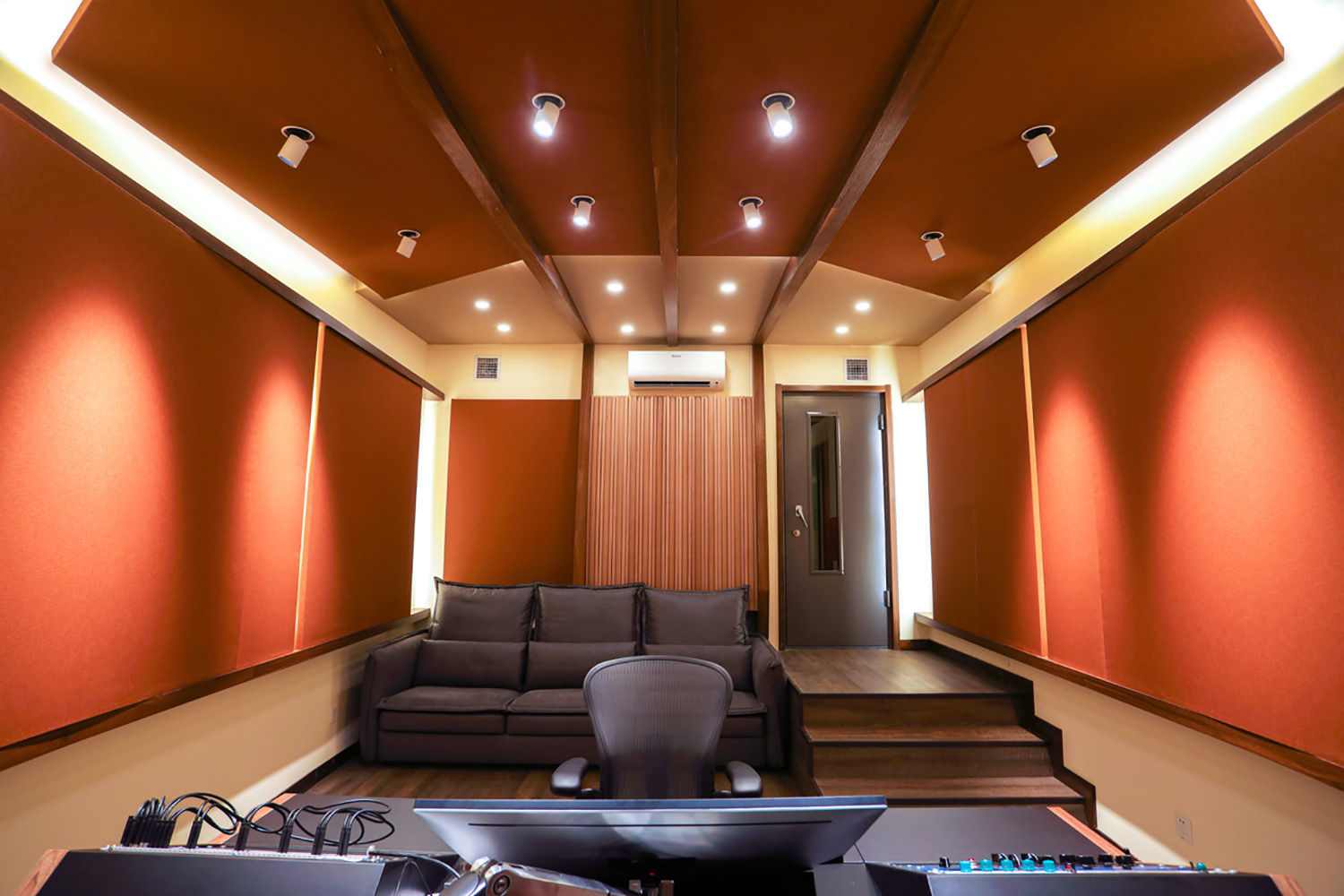 WSDG-designed T-One Studios in Hohhot China. Control Room.