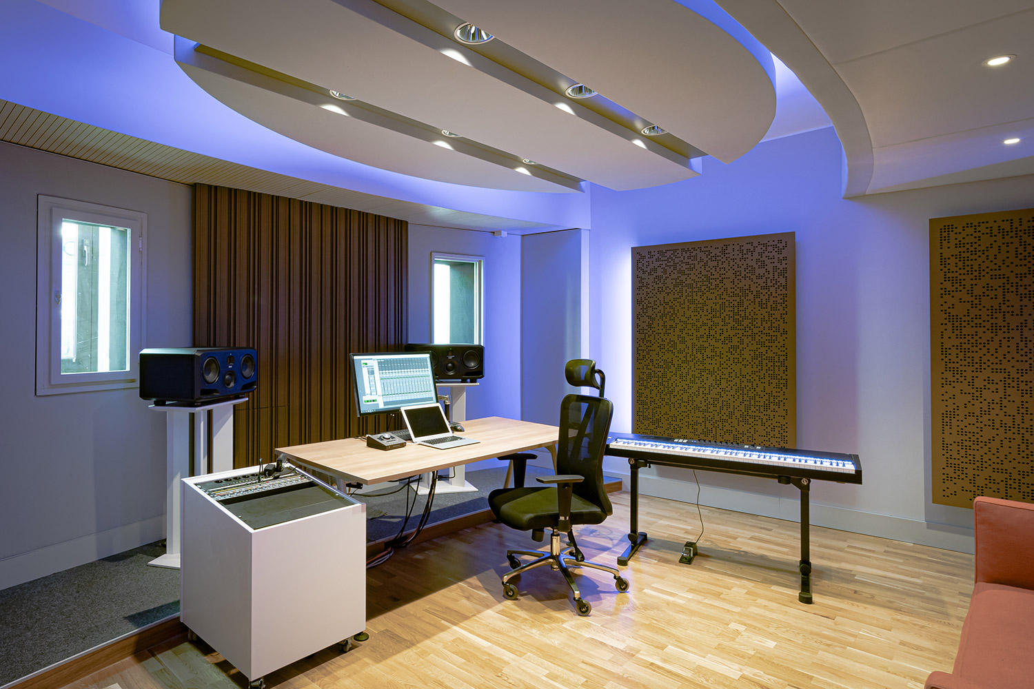 Vienna City Sound Control Room B Recording Studio in Austria designed by WSDG.