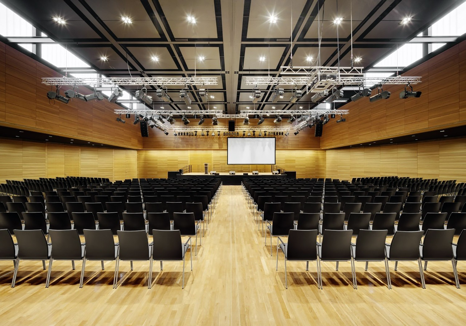Worms Congress and Convention Center. Room acoustics and A/V systems design by WSDG / ADA-AMC.