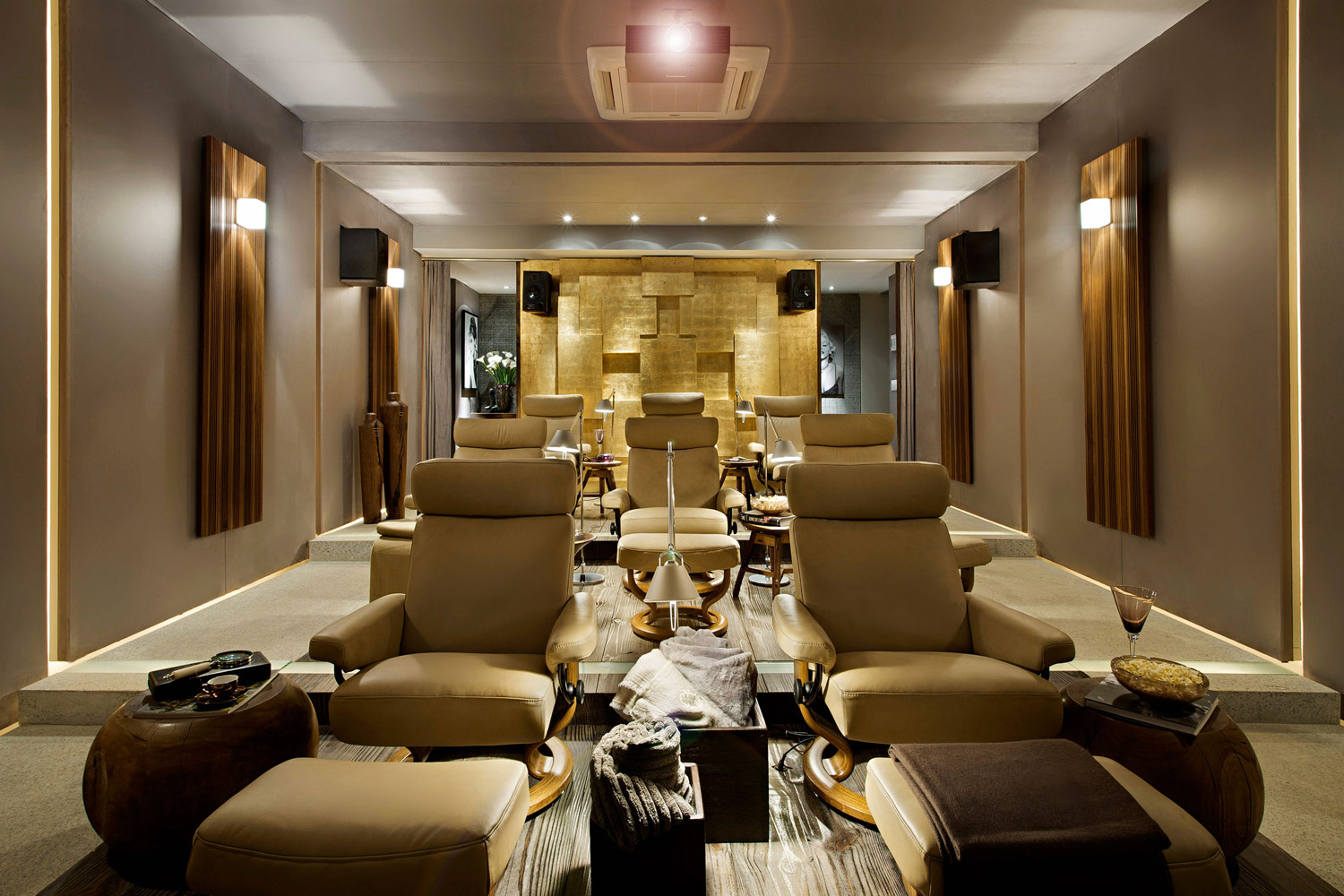 Moderno Cine En Casa - Contemporary - Home Theater - Other